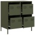 Aparador de acero laminado en frío verde oliva 68x39x73,5