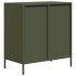 Aparador de acero laminado en frío verde oliva 68x39x73,5