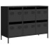 Aparador de acero laminado en frío negro 101,5x39x73,5