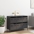 Aparador de acero laminado en frío negro 101,5x39x73,5