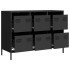 Aparador de acero laminado en frío negro 101,5x39x73,5