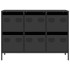 Aparador de acero laminado en frío negro 101,5x39x73,5