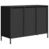 Aparador de acero laminado en frío negro 101,5x39x73,5