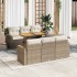 Set sofás de jardín 7 piezas y cojines ratán sintético