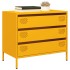 Aparador acero laminado en frío amarillo mostaza 68x39x58,5