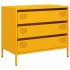 Aparador acero laminado en frío amarillo mostaza 68x39x58,5