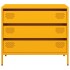 Aparador acero laminado en frío amarillo mostaza 68x39x58,5