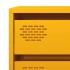 Aparador acero laminado en frío amarillo mostaza 68x39x58,5