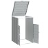 Cobertizo de contenedor de basura acero gris 72x81x115