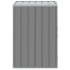 Cobertizo de contenedor de basura acero gris 72x81x115