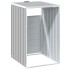 Cobertizo de contenedor de basura acero gris 72x81x115
