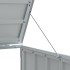 Cobertizo de contenedor de basura acero gris 72x81x115
