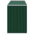 Cobertizo de 3 contenedores basura acero verde 216x81x115