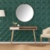 Paneles de pared 48 uds XPS origami verde 50x50 cm 12