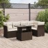 Set sofás de jardín 6 piezas y cojines ratán sintético