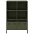 Aparador acero verde oliva 68x39x103,5