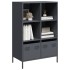 Aparador acero gris antracita 68x39x103,5