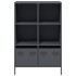 Aparador acero gris antracita 68x39x103,5