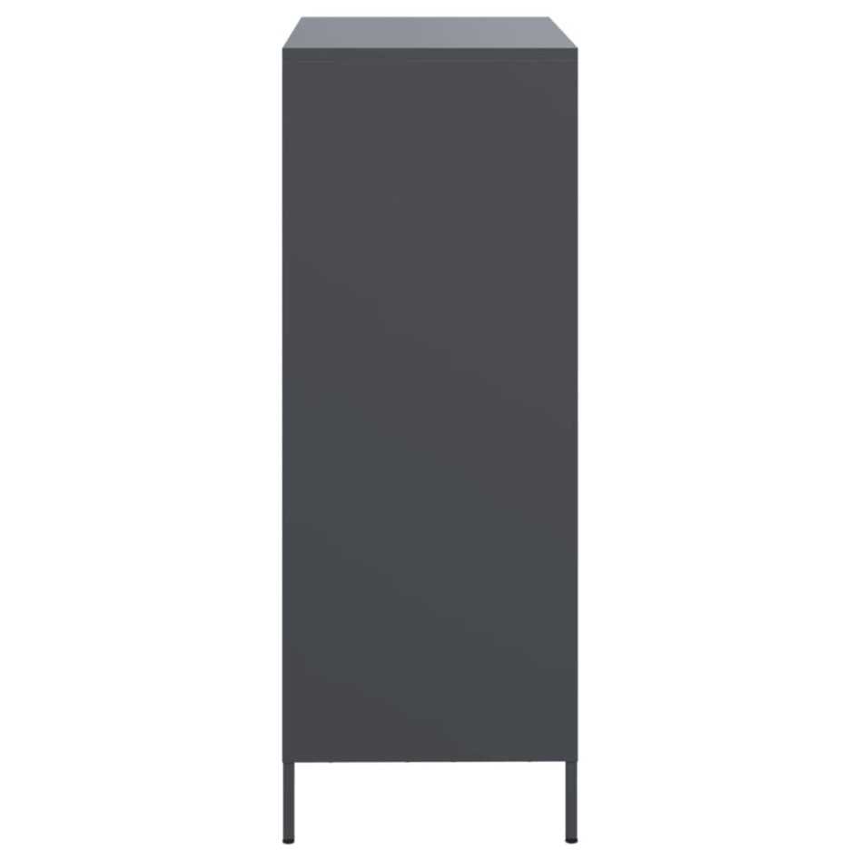 Aparador acero gris antracita 68x39x103,5