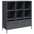 Aparador acero gris antracita 101,5x39x103,5