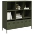Aparador acero verde oliva 101,5x39x103,5