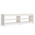 Banco zapatero de madera maciza de pino blanco 160x36,5x50
