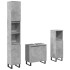 Set muebles de baño 2 piezas madera contrachapada gris