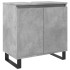 Set muebles de baño 2 piezas madera contrachapada gris