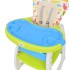 Trona convertible 3 en 1 con mesa azul y
