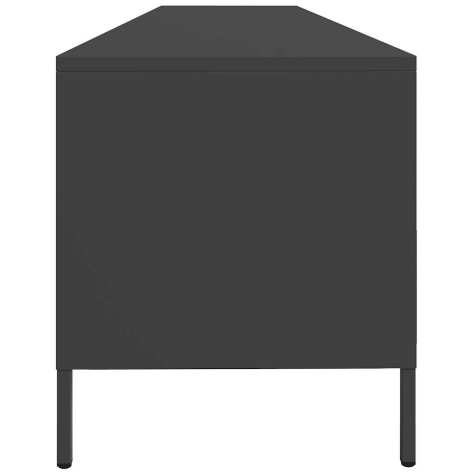 Mueble para TV acero laminado en frío negro 202x39x43,5