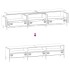 Mueble para TV acero laminado en frío negro 202x39x43,5