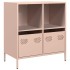 Aparador de acero laminado en frío rosa 68x39x73,5