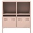 Aparador de acero laminado en frío rosa 68x39x73,5