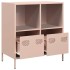 Aparador de acero laminado en frío rosa 68x39x73,5