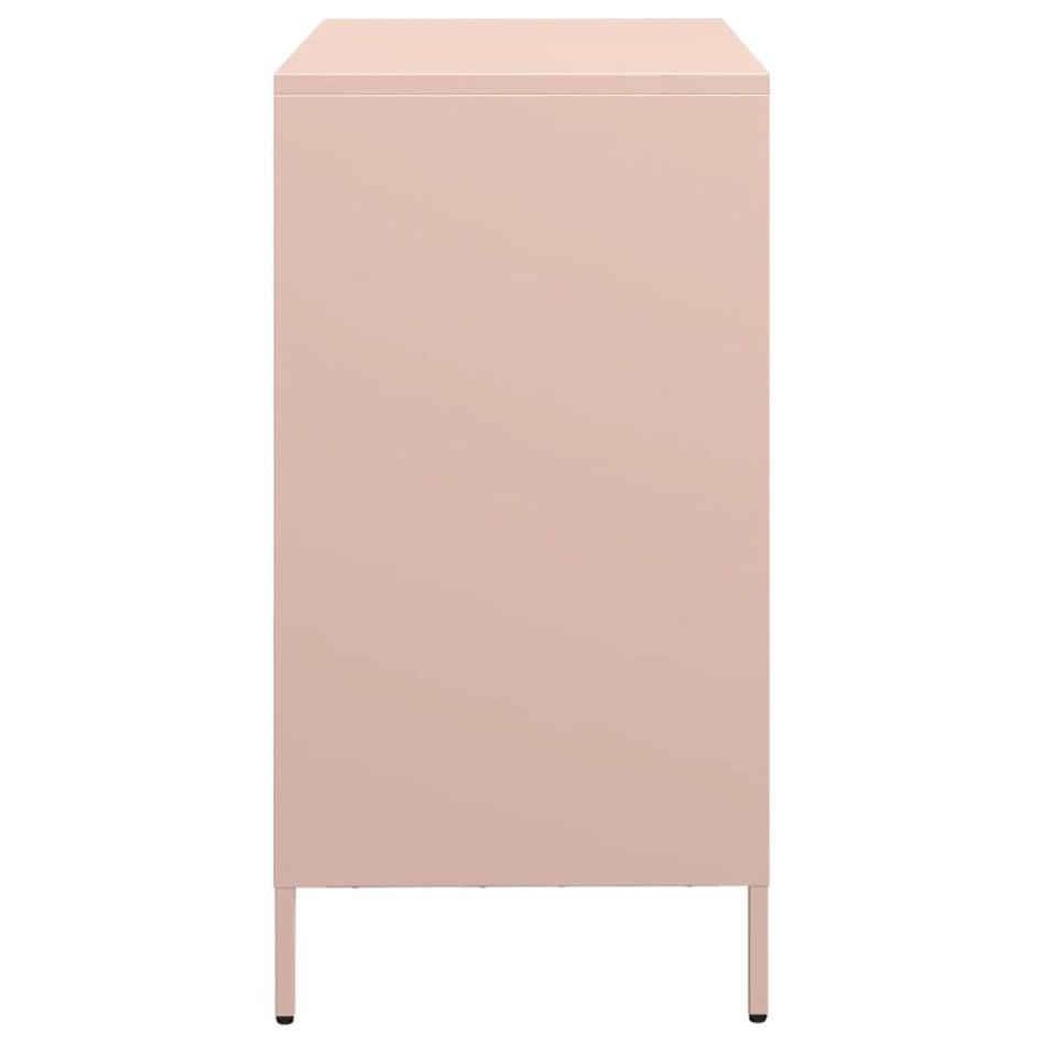 Aparador de acero laminado en frío rosa 68x39x73,5