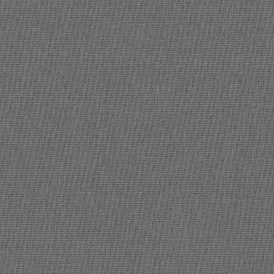 Cuna con colchón tela de lino gris