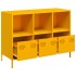 Aparador acero laminado frío amarillo mostaza 101,5x39x73,5