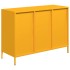 Aparador acero laminado frío amarillo mostaza 101,5x39x73,5
