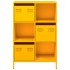 Aparador de acero amarillo mostaza 68x39x103,5