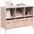 Aparador de acero laminado en frío rosa 101,5x39x73,5