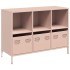 Aparador de acero laminado en frío rosa 101,5x39x73,5