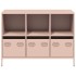 Aparador de acero laminado en frío rosa 101,5x39x73,5
