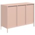 Aparador de acero laminado en frío rosa 101,5x39x73,5