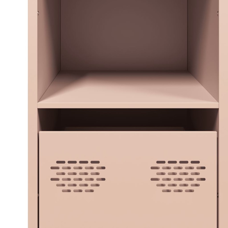 Aparador de acero laminado en frío rosa 101,5x39x73,5