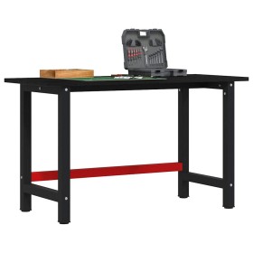 Banco de trabajo madera de roble marrón oscuro 140x60x81,5