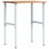 Banco de trabajo madera roble marrón claro 80x60x(71,5-98)