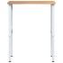 Banco de trabajo madera roble marrón claro 80x60x(71,5-98)