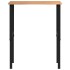 Banco de trabajo madera roble marrón claro 80x60x(71,5-98)