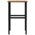 Banco de trabajo madera roble marrón claro 80x60x(71,5-98)