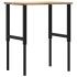Banco de trabajo madera maciza de roble 80x60x(71,5-98)